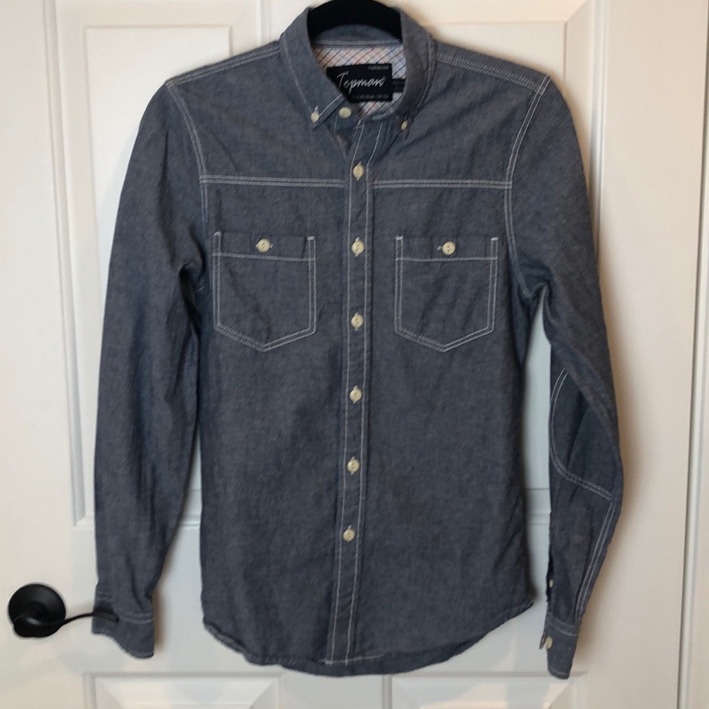🌟LAST CHANCE Topman Denim button down.